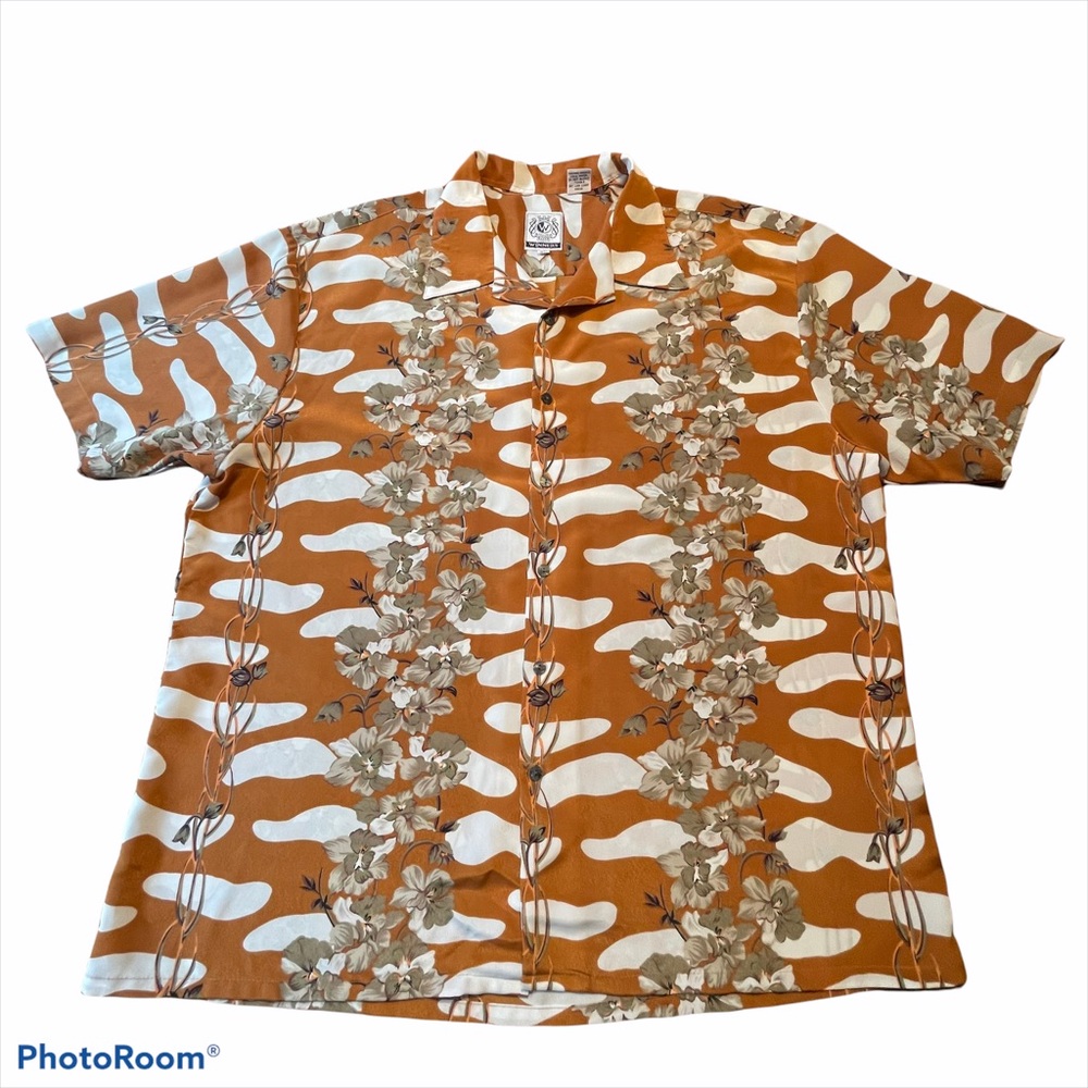 Winner's 100% Polyester Shirt Men's XL Floral